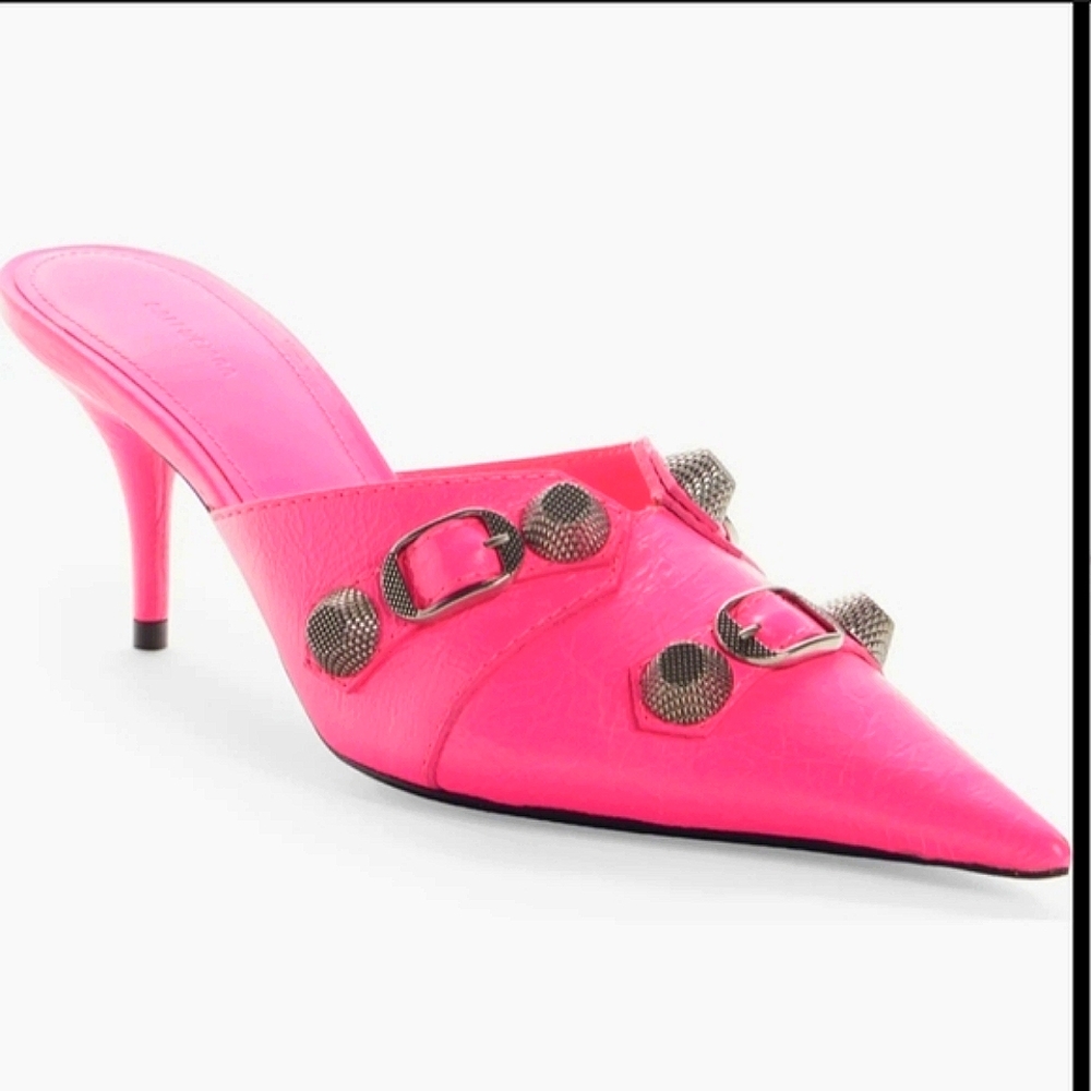 Cagole Pointed Toe Mule Pink